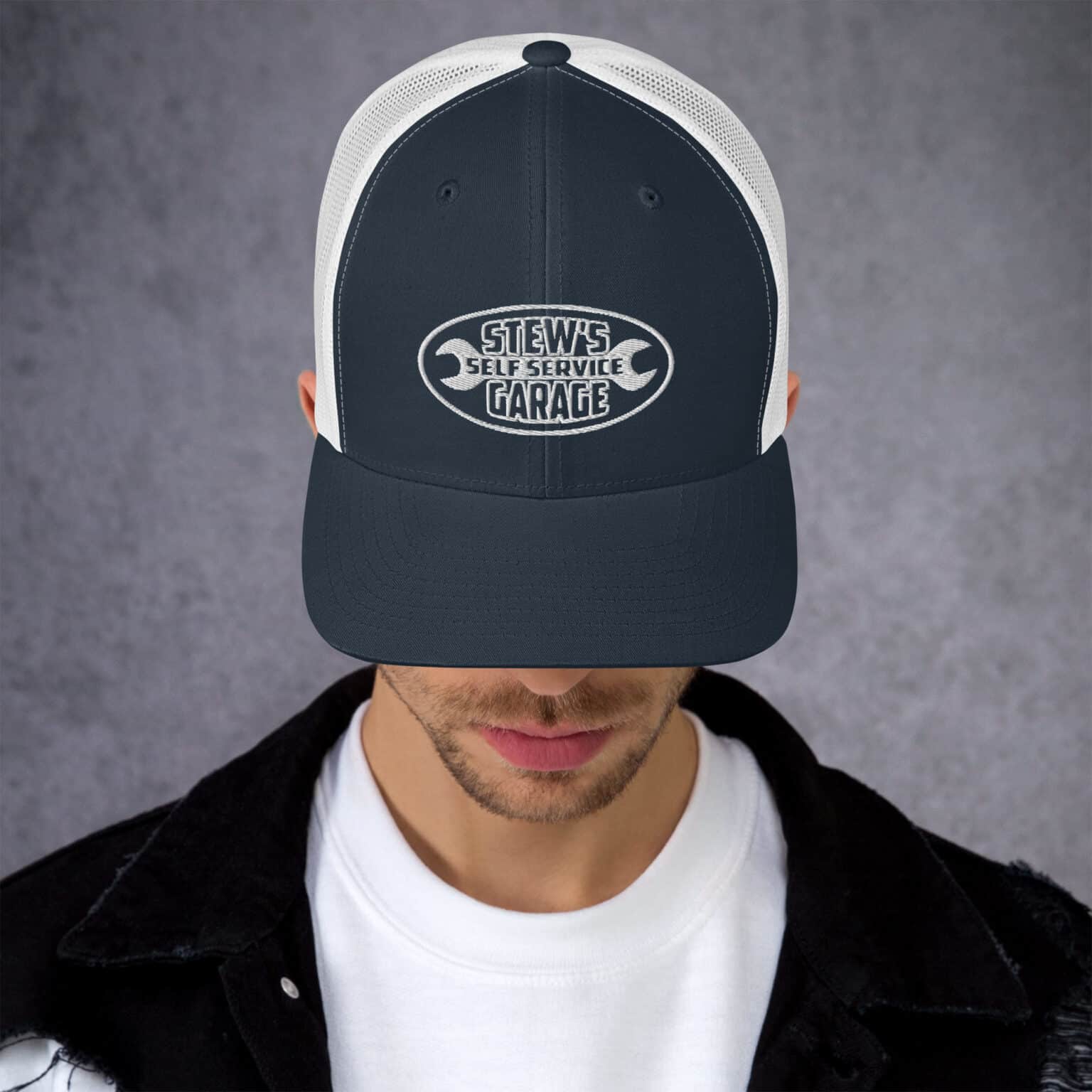 Stews Garage Logo Trucker Hat | Stews Garage